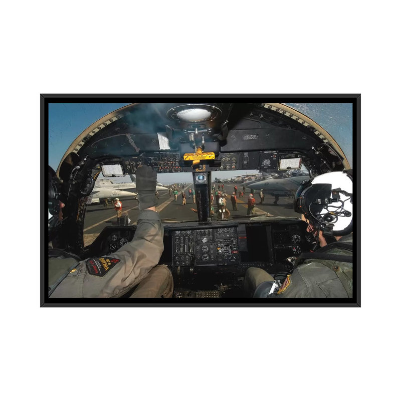 " A View From The Tactical Coordinator's Position Aboard A US Navy S-3B Viking Aircraft " by Stocktrek Images, No Mat