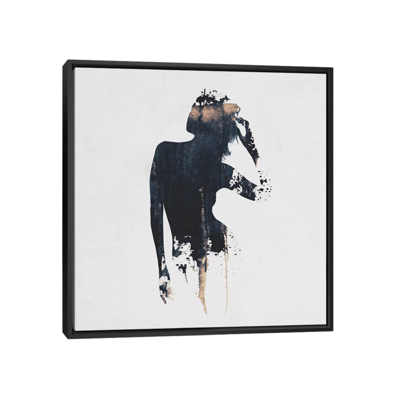« Where is My Mind II », art graphique, H 37 po x l 37 po x P 1,5 po, Toile avec cadre noir