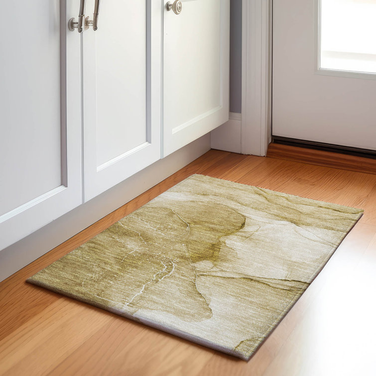 Tapis beige Cerrito AMF507 lavable à la machine de qualité supérieure