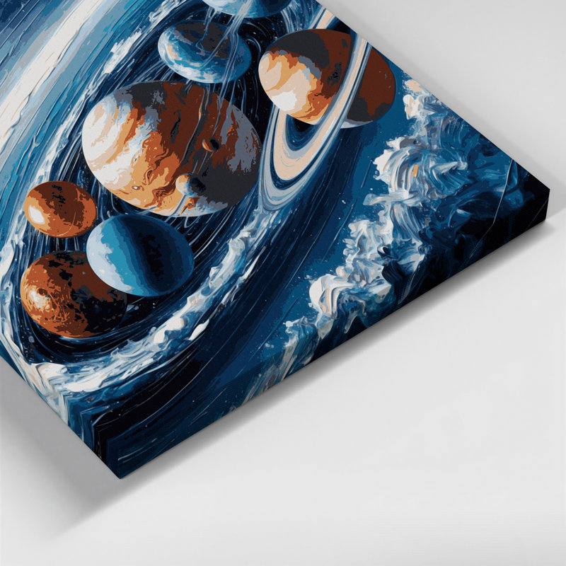 Art mural sur toile gris, H 24 po x l 36 po
