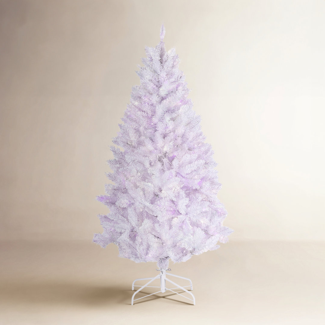 Kaireece Stunning 5 Foot LED Color Changing White Parkview Pine Christmas Tree The Holiday Aisle®