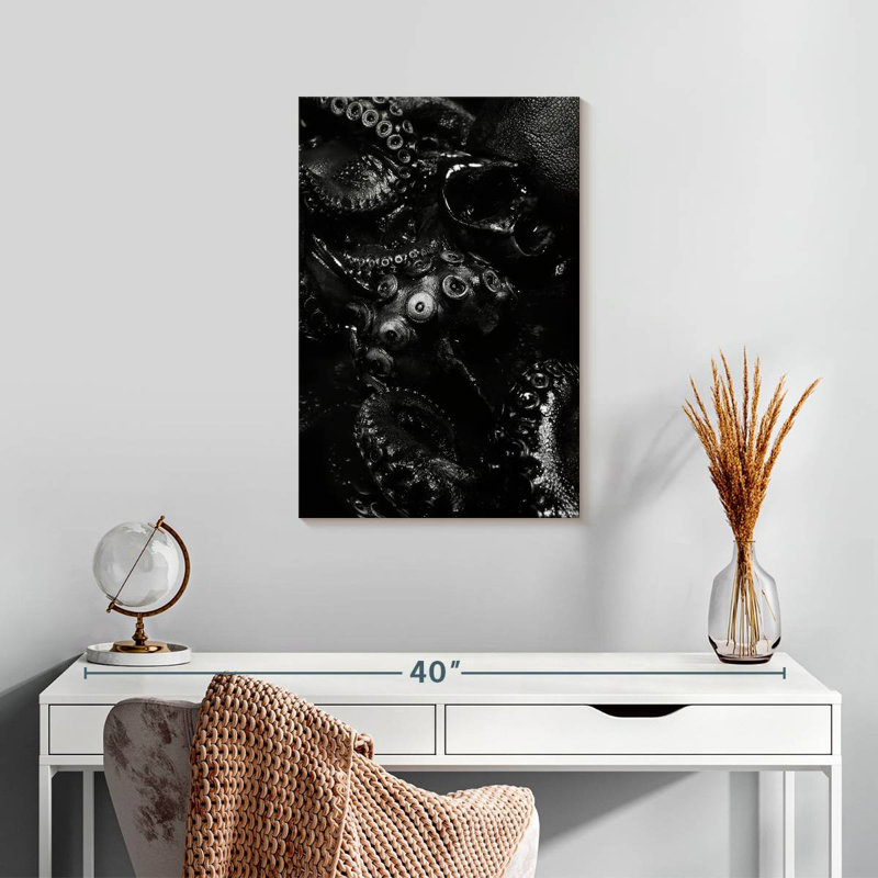 Brampt Black Octopus, 24" H x 16" W