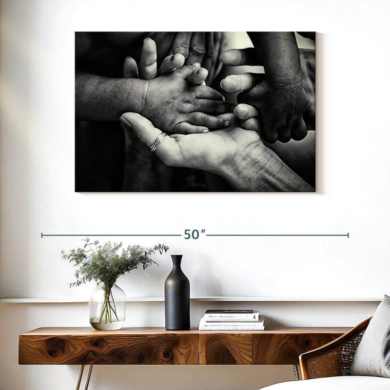 Leisha Family Hands BW