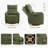 33" W Swivel Glider Dual-Power Recliner-797126522