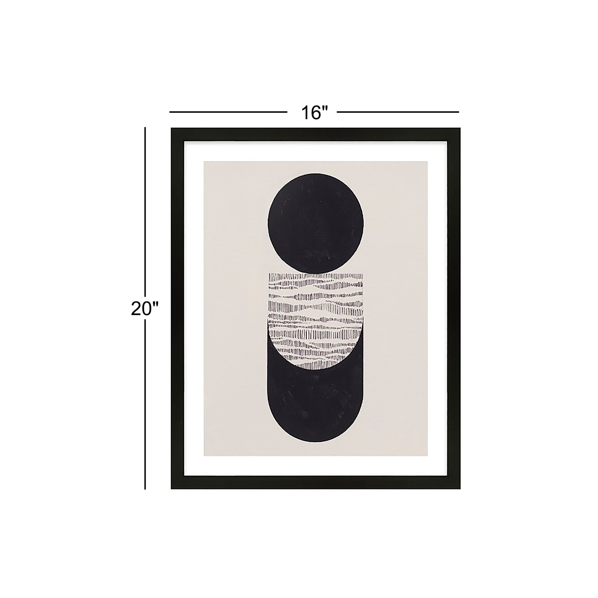 Peripheries, Set Of 3 by Lee Lessem, Black Framed, 16" W x 20" H