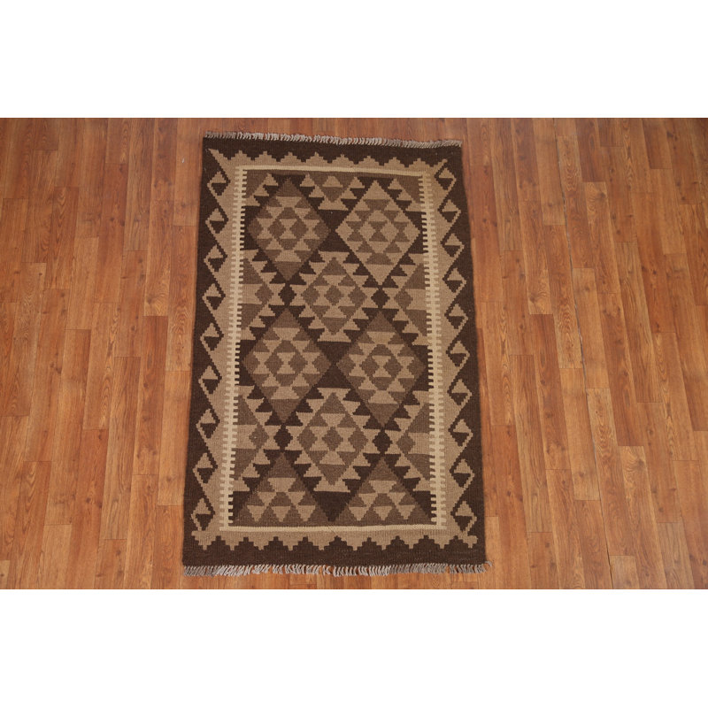 Kilim Reversible Wool Area Rug 3x5