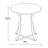 Repton Round Metal Base Dining Table-1593487248