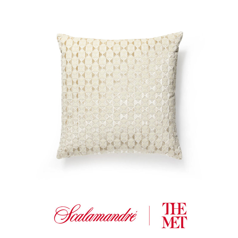 The MET x The House of Scalamandre Parlor Pillow, Nougat