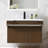 32'' Wall Mounted Single Bathroom Vanity with Solid Surface Top, Motion Sensor LED Light-543293638
