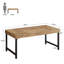 Bureau de direction 55 po, bureau à domicile en bois-1029034208