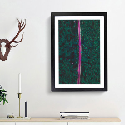 Forest Drive in Abstract - Picture Frame Graphic Art Print