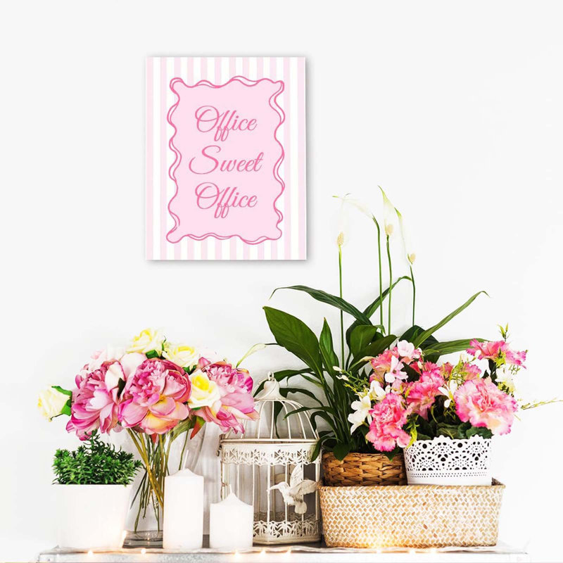 Sweet Office Canvas Wall Art 30x40cm