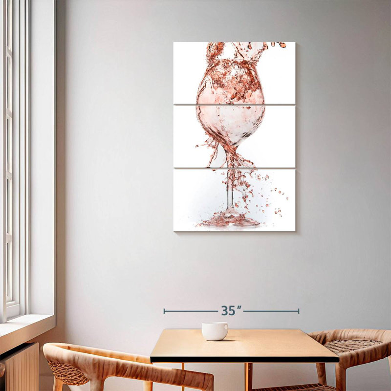 Yarlin Rose Wine, 57" H x 36" W