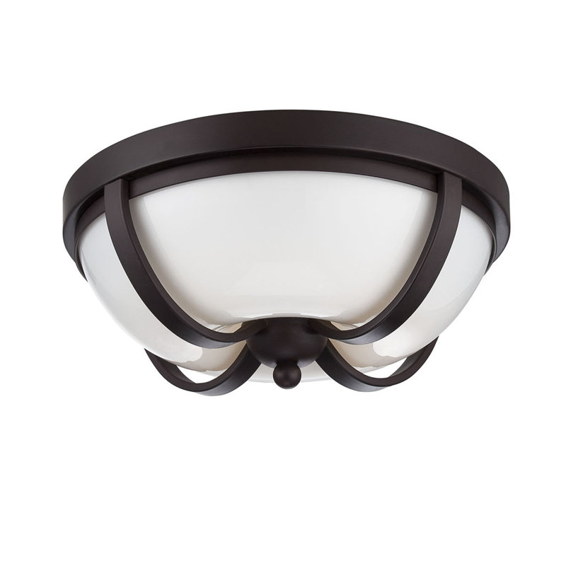 Andrew LED Flush Mount, Bronze