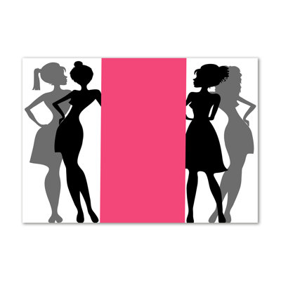 Women'S Silhouettes - Wrapped Canvas Print