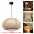 16'' Hanging Lamps Chandelier Vintage Premium Bamboo Wicker Lampshade Rattan Pendant Light