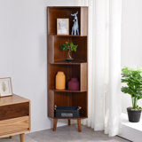Industrial Cube Shelf Corner Bookshelf Display Storage Tall Multifunctional Stand