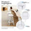 Tabouret de comptoir de cuisine Backless-778717201-773046085