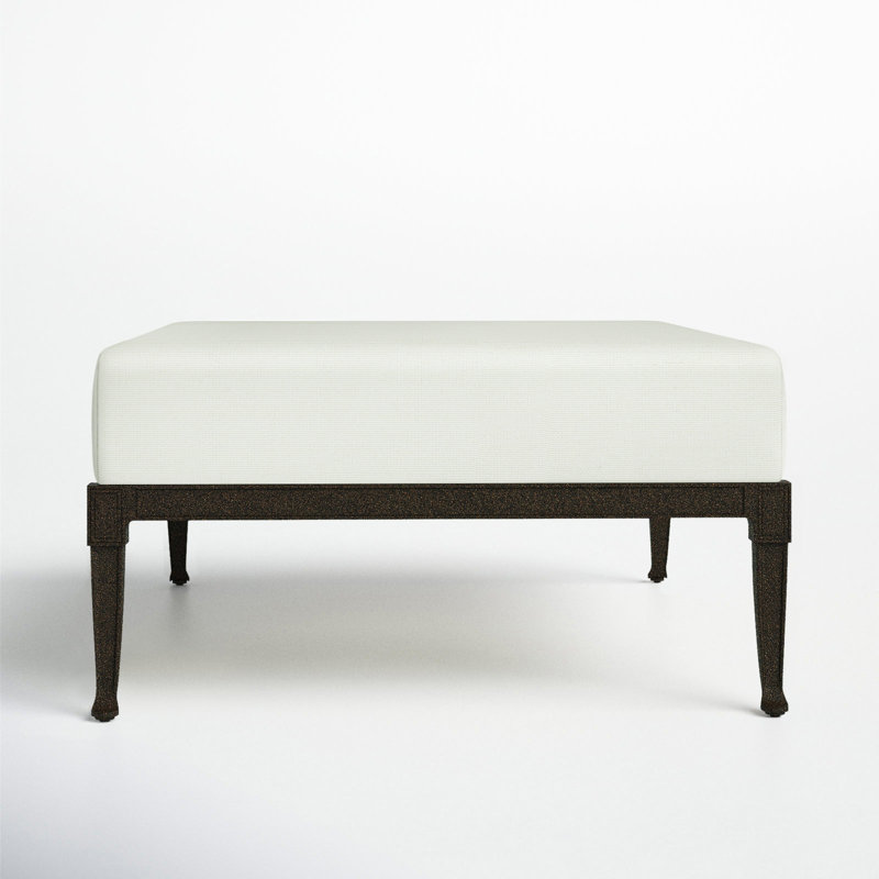 Repose-pieds d'extérieur Wiltshire, Brun châtaigne, Tissu de voile Sunbrella® texturé