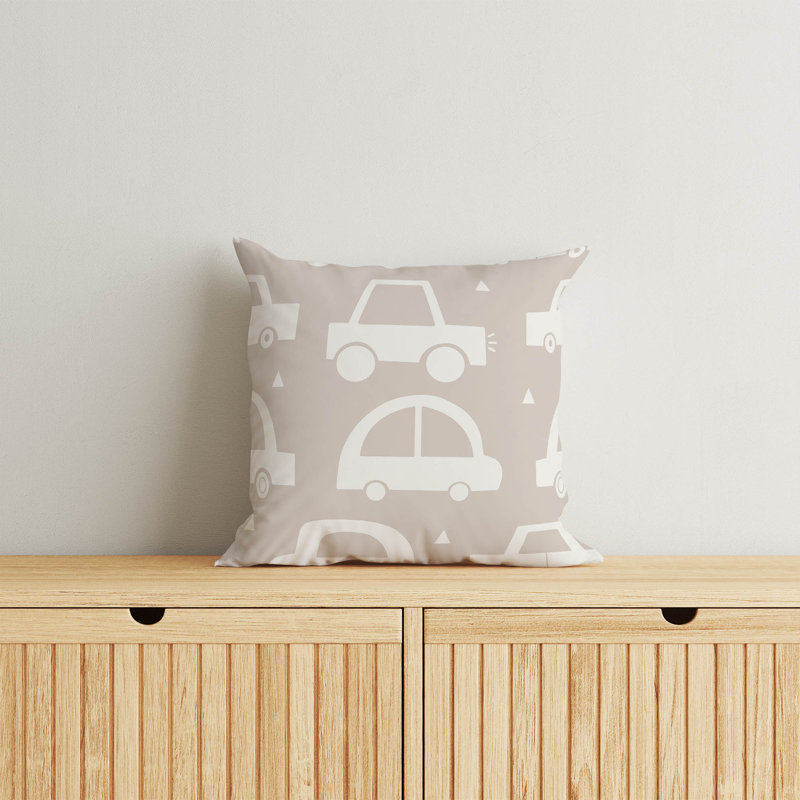 Coussin Driveway, H 20 po x l 20 po, Taupe / ivoire
