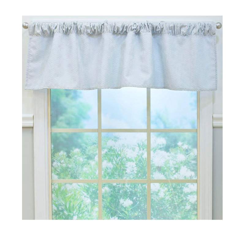 Kodi Ruffled Window Valance, Gray