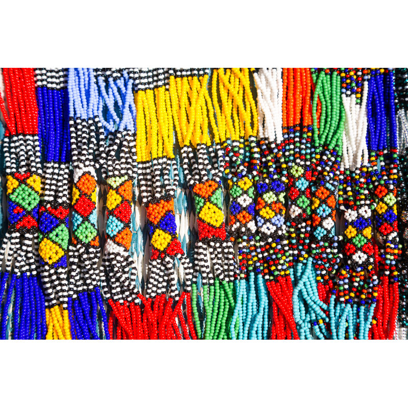 African Tribal Necklaces by Rixipix - Wrapped Canvas Print, 51cm H x 76cm W x 3.8cm D