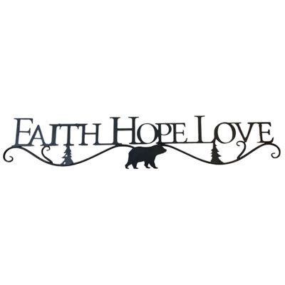 OURS FAIR HOPE LOVE, 37 po x 7,5 po