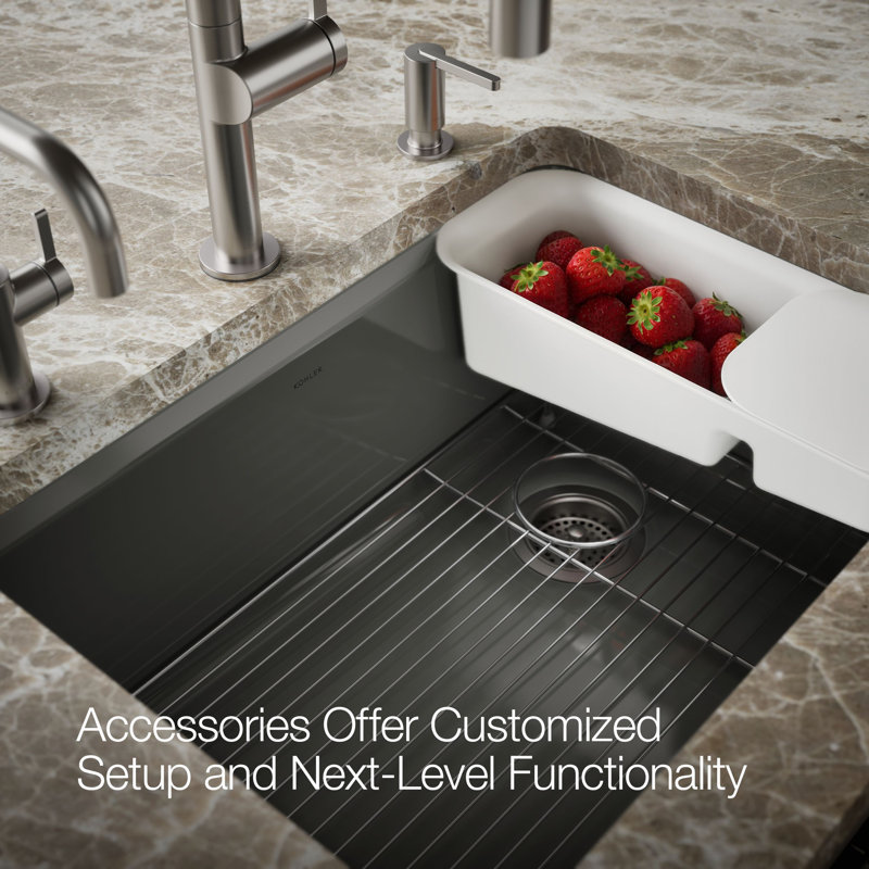 Riverby® 27"L x 22"W Kitchen Sink, Thunder Gray