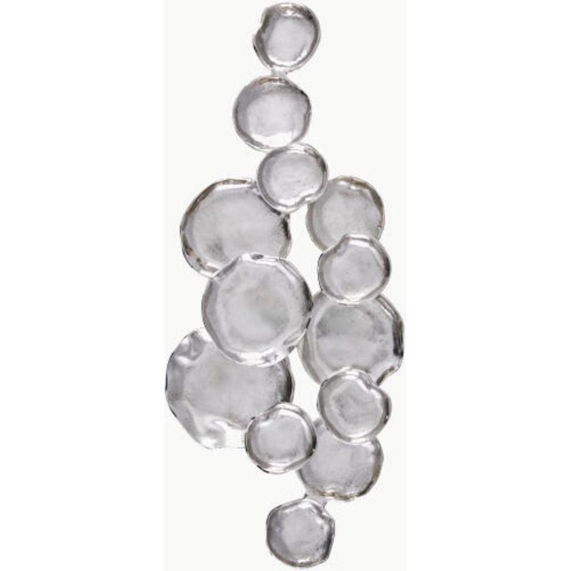 Sculpture murale Tooley, Argent argent