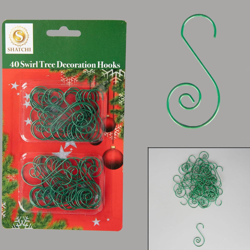 35cm PVC No Holiday Shaped Ornament, Green