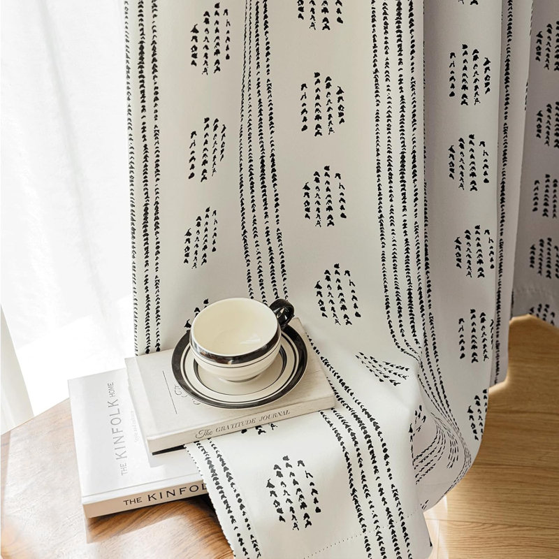 100% Boho Blackout Curtains 84 Inches Long