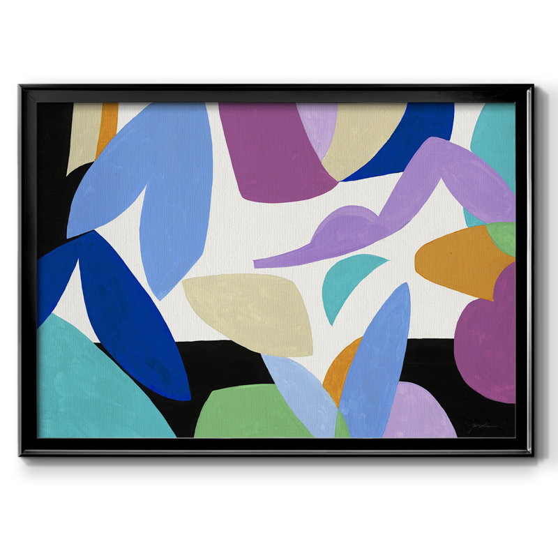 Ode To Matisse II, reproduction d'art sur toile, 18" H x 26" W x 1.5" D, Toile encadrée noire à coins fermés