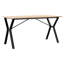 vidaXL Dining Table Y-Frame Solid Wood Pine and Steel-105676196