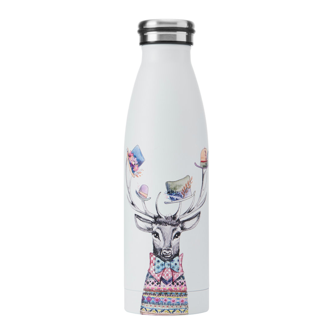 Mikasa x Tipperleyhill Stag Double-Walled Stainless Steel Water Bottle, 500ml - Image 5