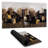 Brown abstract cityscape - 15.75"x31.50" Desk mat