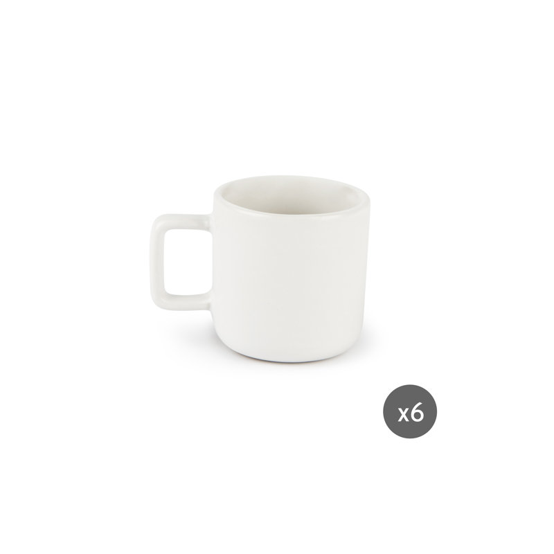 Nordic Stoneware Coffee Cup, White