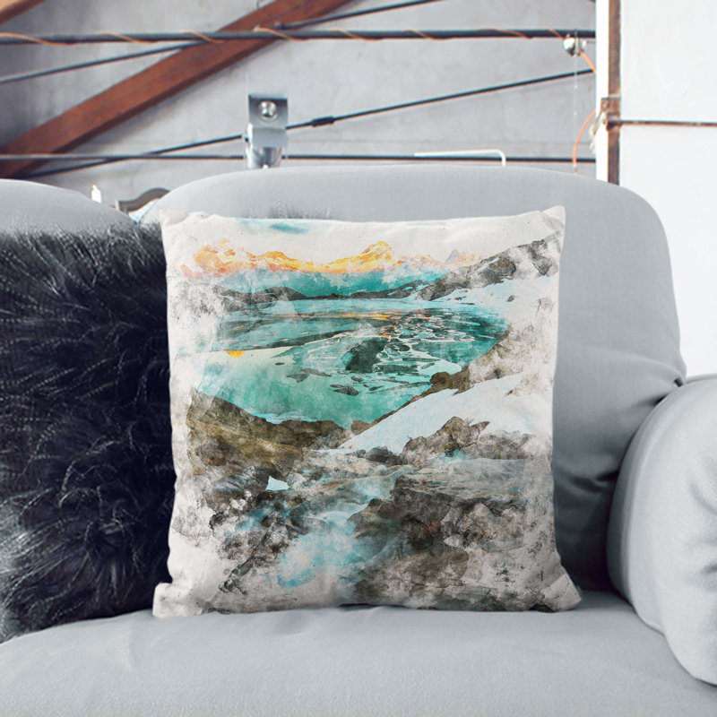 Square Throw Cushion, 40cm H x 40cm W x 15cm D