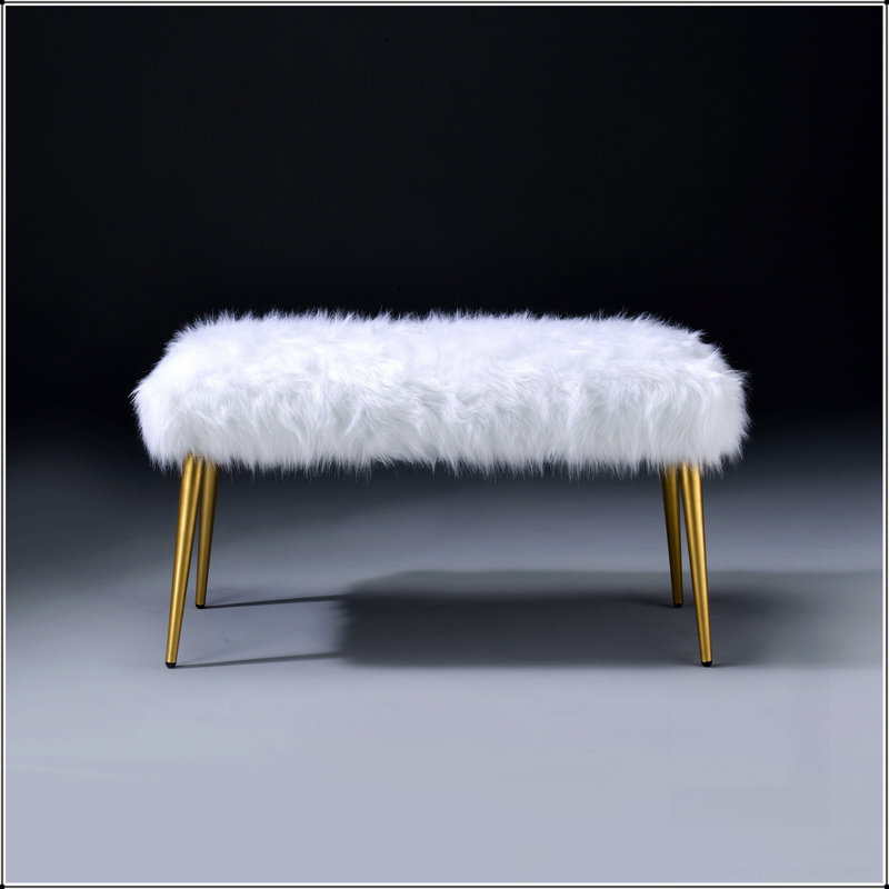 Banc avec pieds droits
