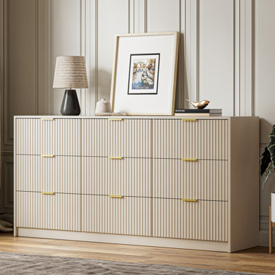 Commode 9 tiroirs Aphan, l 63 po