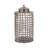 Decorative Metal Aluminum Jar with Lid - Glam Sculptural Accent Container Featuring Modern Openwork Design for Stylish Contemporary Statement Piece Displays-89110063-89110061