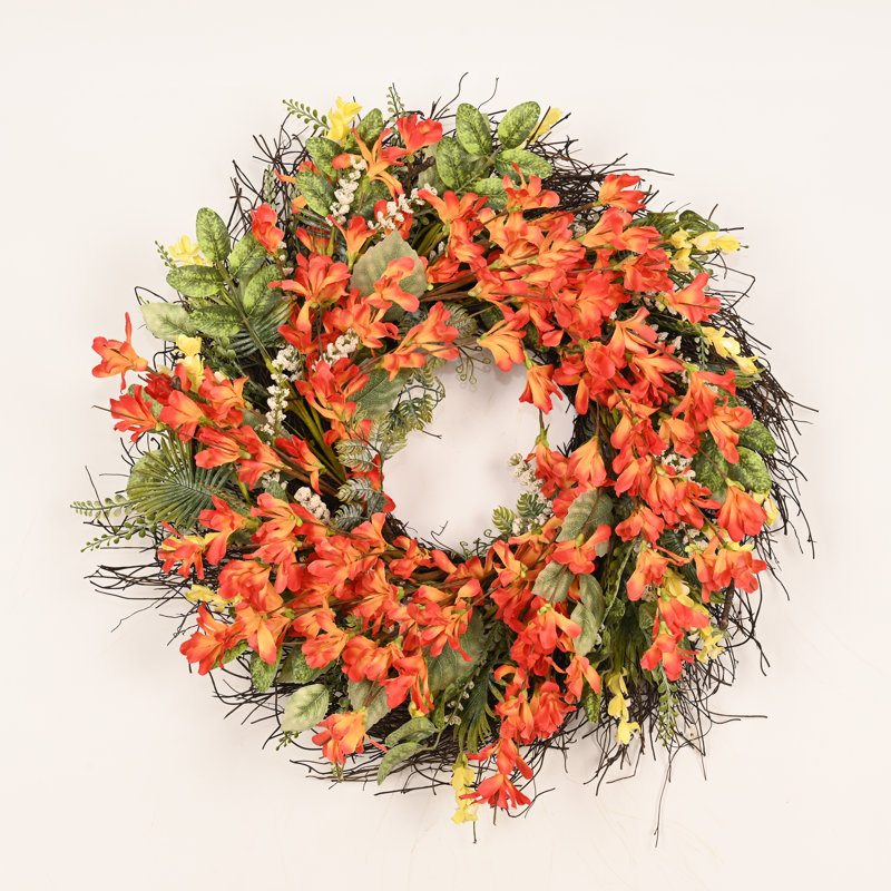 Guirlande de fleurs artificielles de 22 po pour la récolte d'automne
