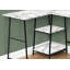 Bureau d'ordinateur, bureau personnel, coin, tablettes de rangement, forme en L, travail, ordinateur portable, métal-2094232272