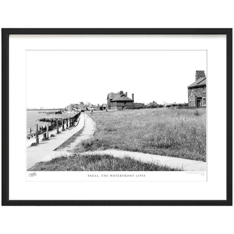 Paull, The Waterfront C1955 by Francis Frith - Single Picture Frame Print, 45cm H x 60cm W x 2.3cm D