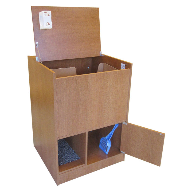 Armoire pour litière Heeya Out Of Sight, Chêne