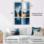 Blue Ethereal Dream Abstract Mountains - Abstract Landscapes Canvas Prints Set Of 6-741458198-741458199