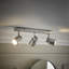 Benton IP44 Rated Bathroom 3 Way Bar Ceiling Light & Warm LED Bulbs-589850985-589851394