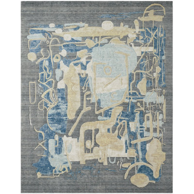 Studio Glyphs By Katie Merz Wool Abstract Area Rug