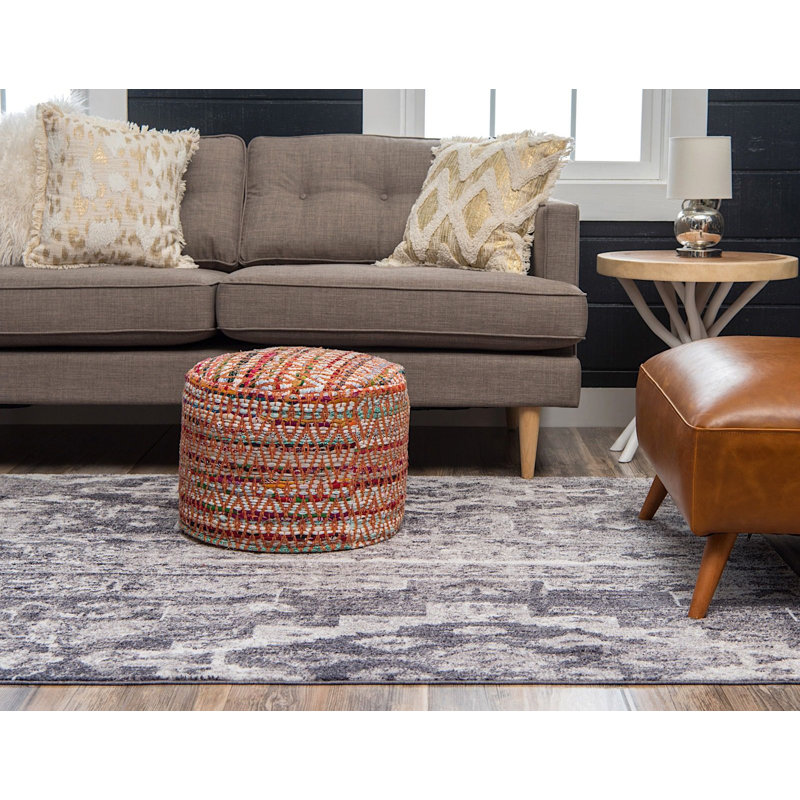 Tapis gris de style sud-ouest Mulvaney, Rectangle 9 pi x 12 pi