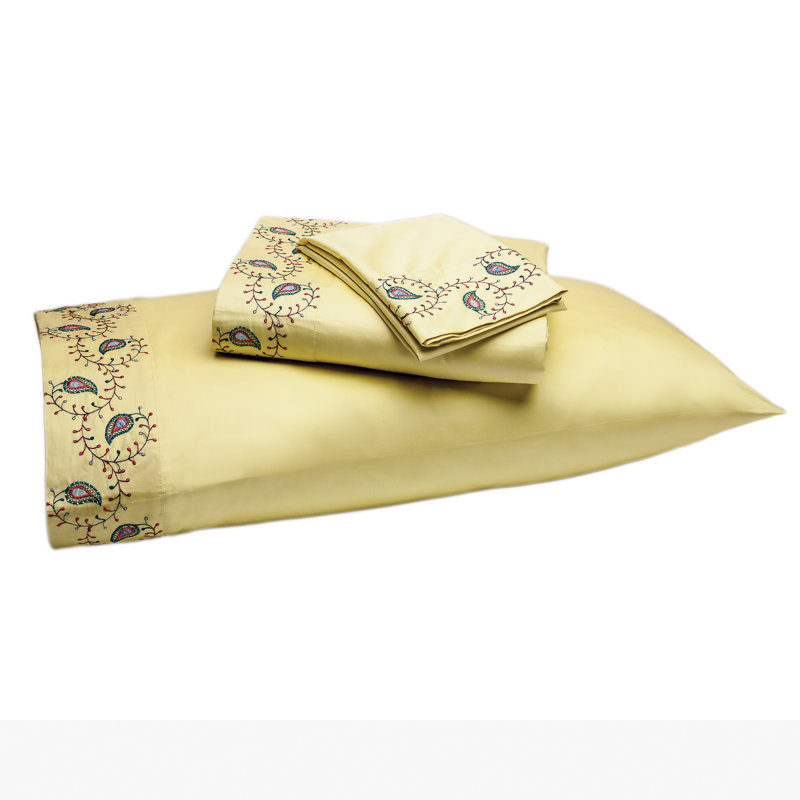 Iman Home 100% Cotton Paisley Sheet Set, Queen