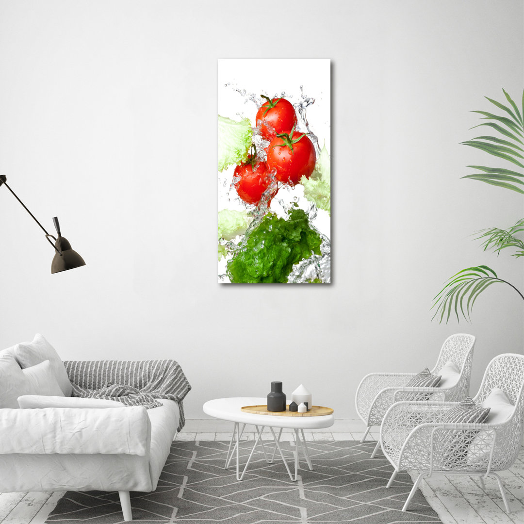 Folkston Tomaten und Salat - Kunstdrucke auf Leinwand